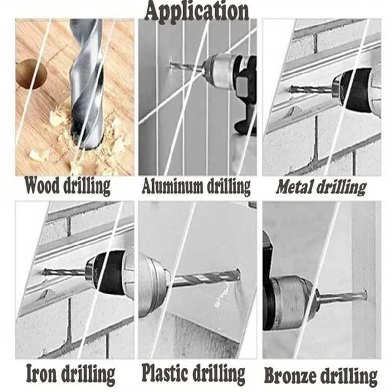Imagem -06 - Hss Titanium Coated Twist Broca Grupo Brocas de Metal de Aço de Alta Velocidade para Madeira de Ferro Fundido Ferramentas Elétricas de Alta Qualidade 50 Pcs 100 Pcs