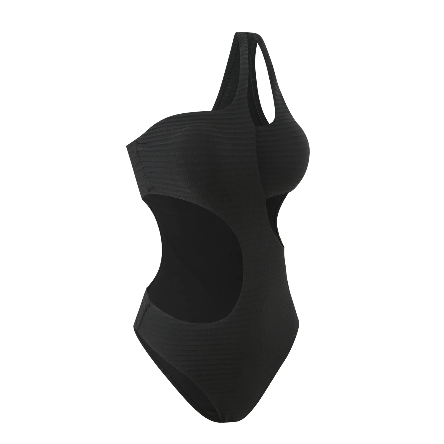 sexy ribbed irregular hollow out swimsuit one piece bikinis Swimwear high waist bathing suit beach outfits bodysuit biquini