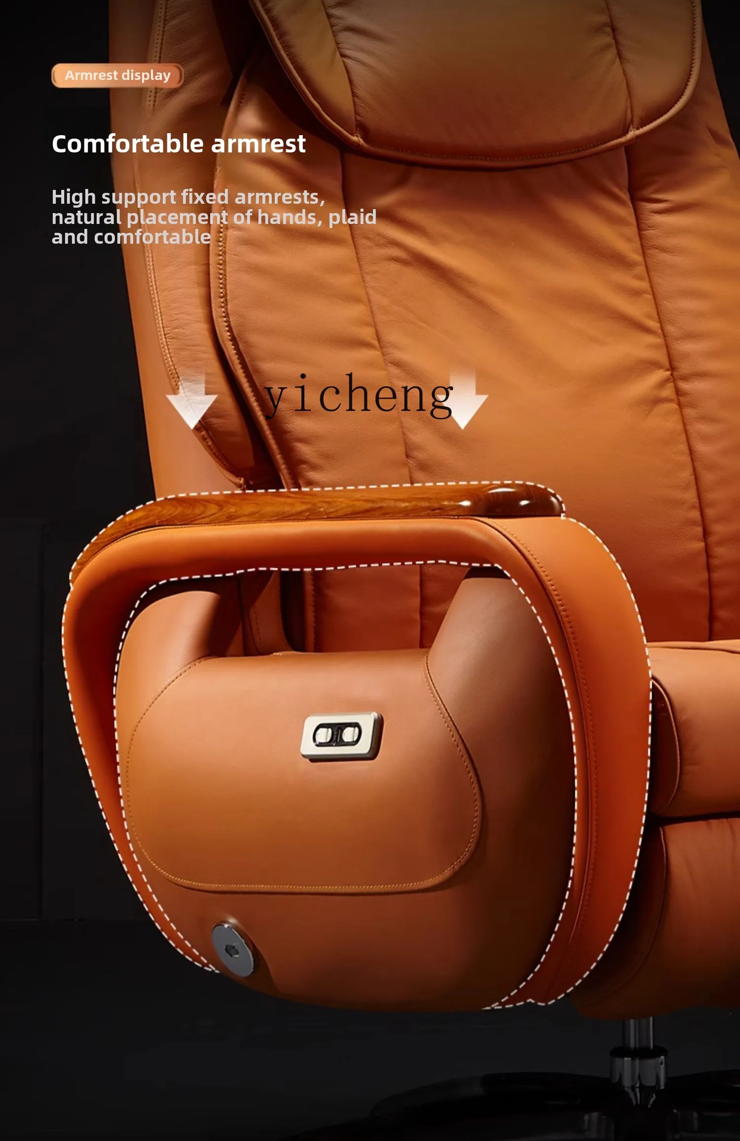 TQH electric boss chair reclining office leather executive chair home wide comfortable president chair