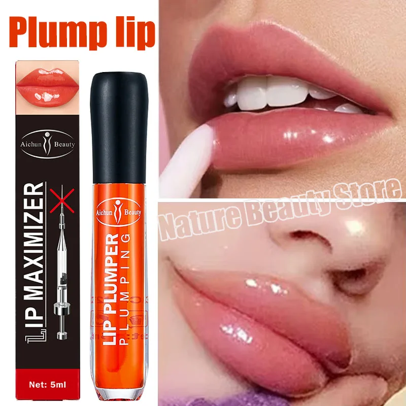 Lip Plump Serum Increase Elasticity Instant Volumising Essential Oil Moisturize Nourish Lip Reduce Fine Lines Care Cosmetics