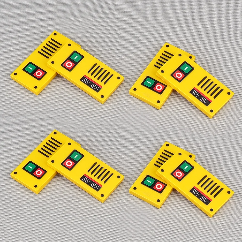 MOC 10PCS 87079 Printed Mechanical Switch Ventilation Strip Pattern Building Blocks Room Bricks Particle DIY Toy Adult Gifts