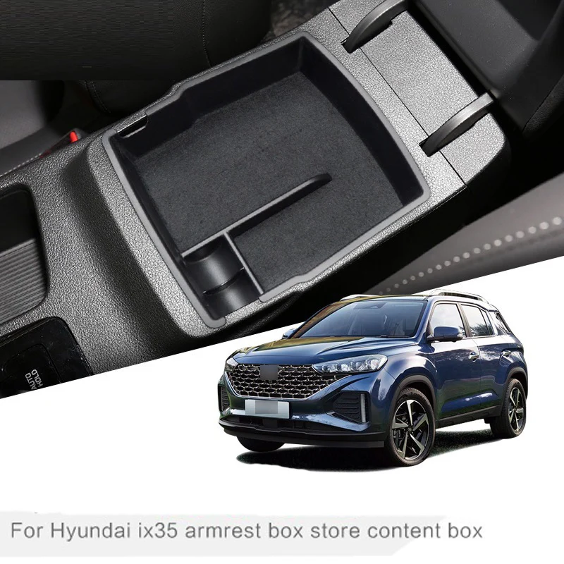 

For Hyundai IX35 2021 Armrest box Storage Box Central control Car Room Interior Decoration Auto Accessories