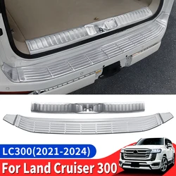 For Toyota Land Cruiser 300 Lc300 2024 2023 2022 2021 Threshold Accessories Car Back Tail Door Guard Pedal Decoration Body Kit