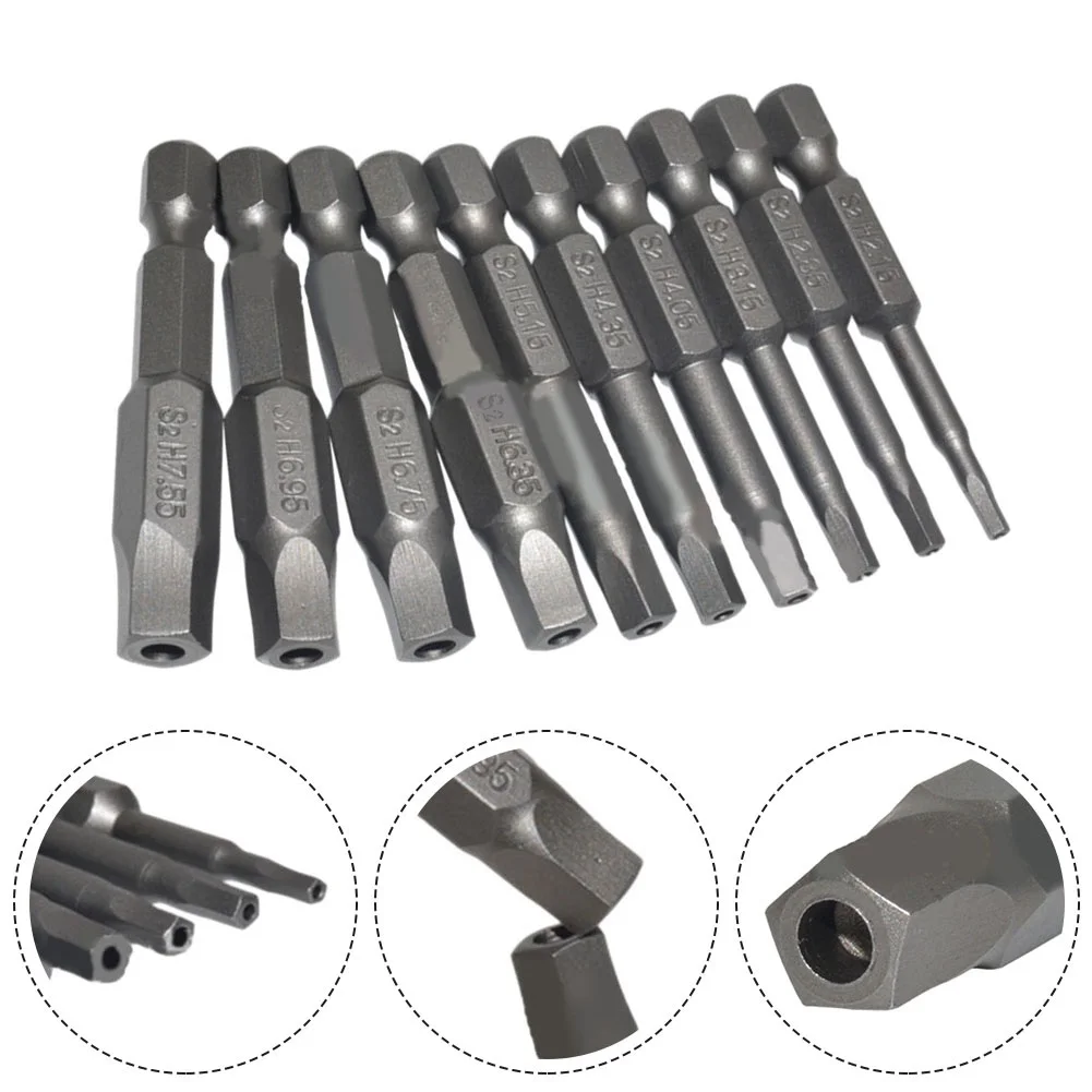 Steel Magnetic Head Torx Screwdriver Bit Set 10PCS Strong Magnet for Easy Screw Sucking for Different Applications