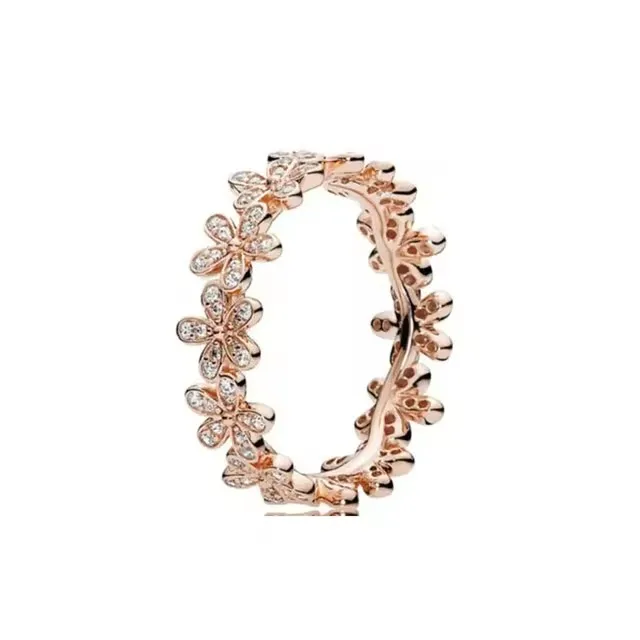 حار بيع جديد 925 الفضة تكويم لانهائي القلب جارلاند سن المنشار للنساء خاتم الزواج الأصلي هدية