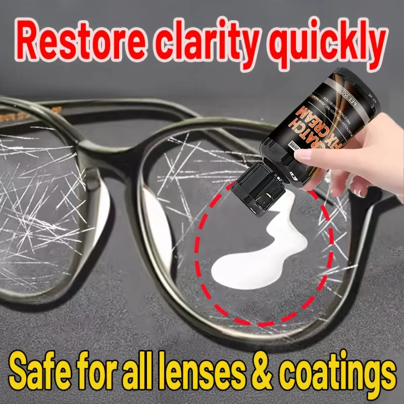 Multi purpose glass and lens scratch repair kit - restores clarity and smooth surface - suitable for car windows, glasses