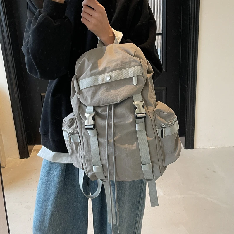 Hot Models Of Fashion Men And Women With The Same Models Of Large-capacity Shoulder Bags, Durable Casual Student Schoolbag