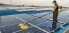 Robot de lavado de 2 cepillos giratorios para máquina de limpieza de paneles solares de granja en el techo 6