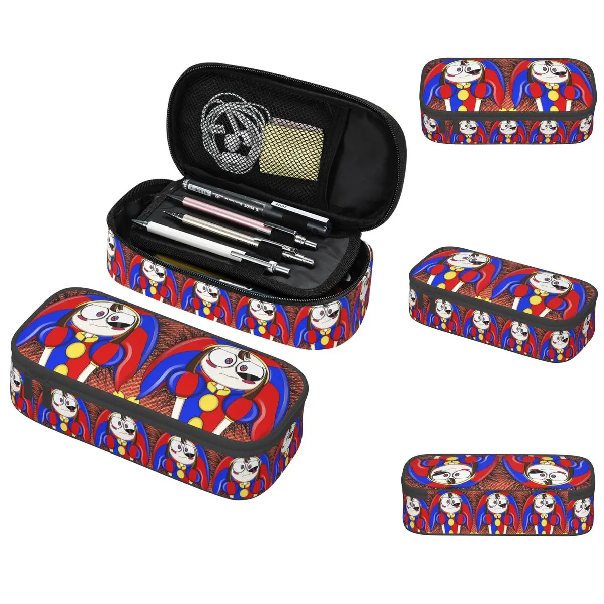 Pomni The Amazing estuche para lápices de circo Digital para Studen, caja para bolígrafos escolares, bolsa para lápices, suministros de papelería, bolsa porta bolígrafos