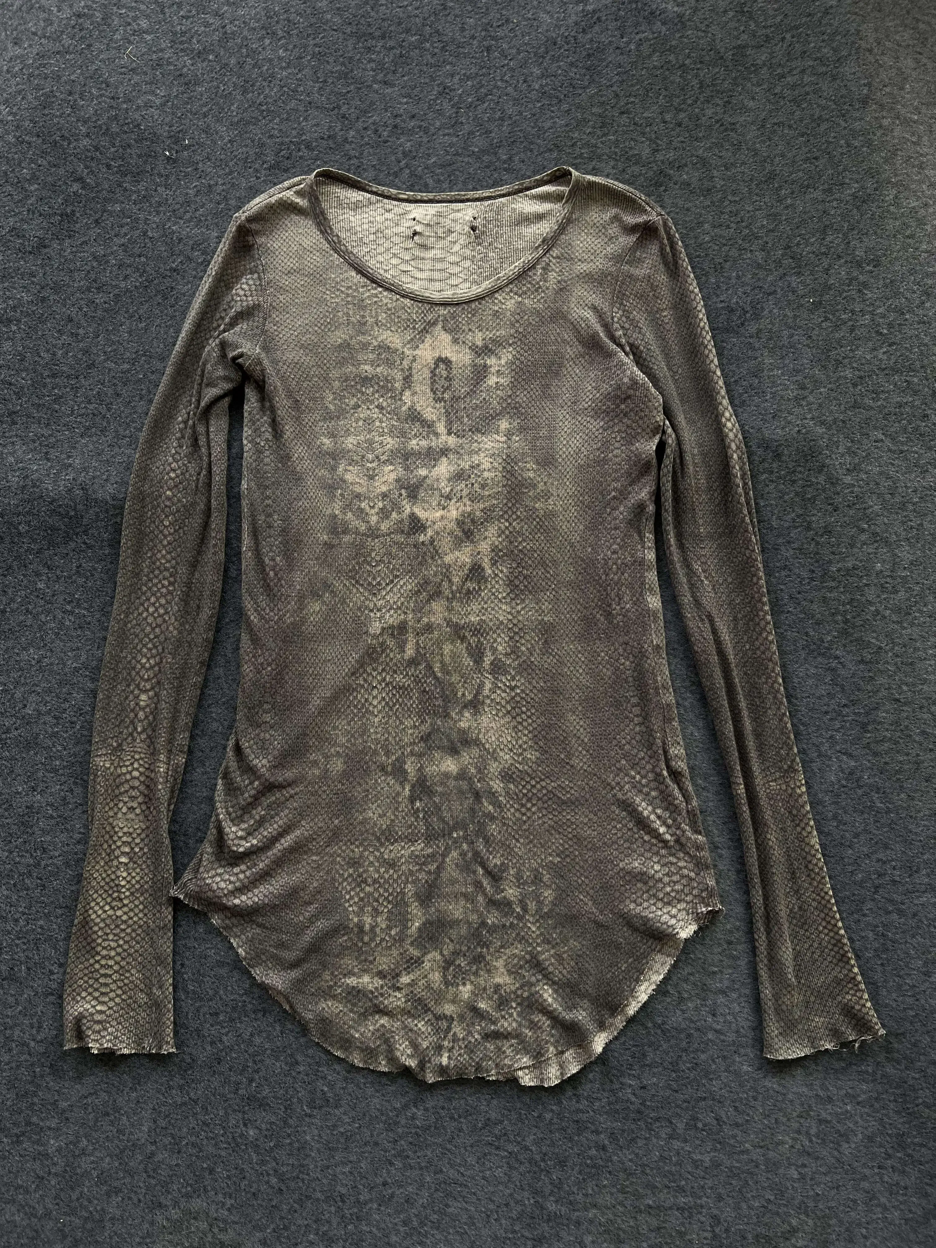 

Ifsixwasnine vitage vintage visual pioneer full body python long-sleeved T-shirt