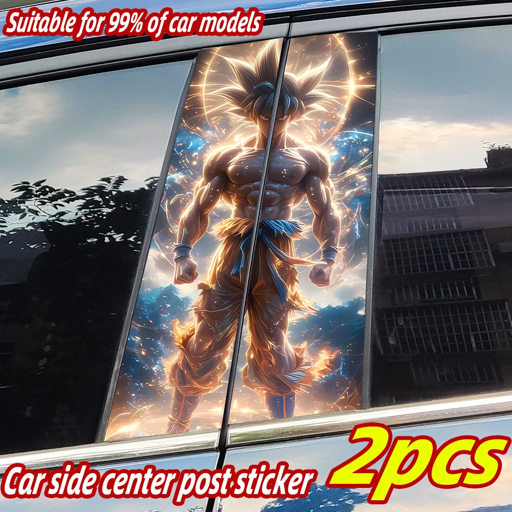 

Son Goku Car Stickers Waterproof Auto B Pillar Decor Cover Scratches Durable Car Doors Pillar Vinyl Decals Vehicle Decors