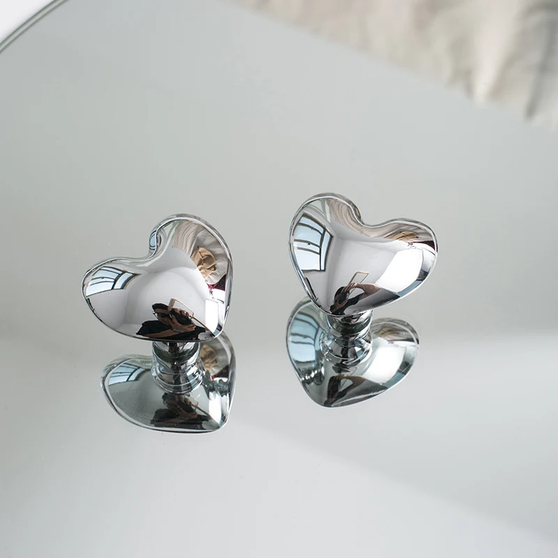 Creative Love Heart 10PCS Solid Brass Furniture Pulls Handles Drawer Knobs Cupboard Wardrobe Closet TV Wine Cabinet Pulls Knobs