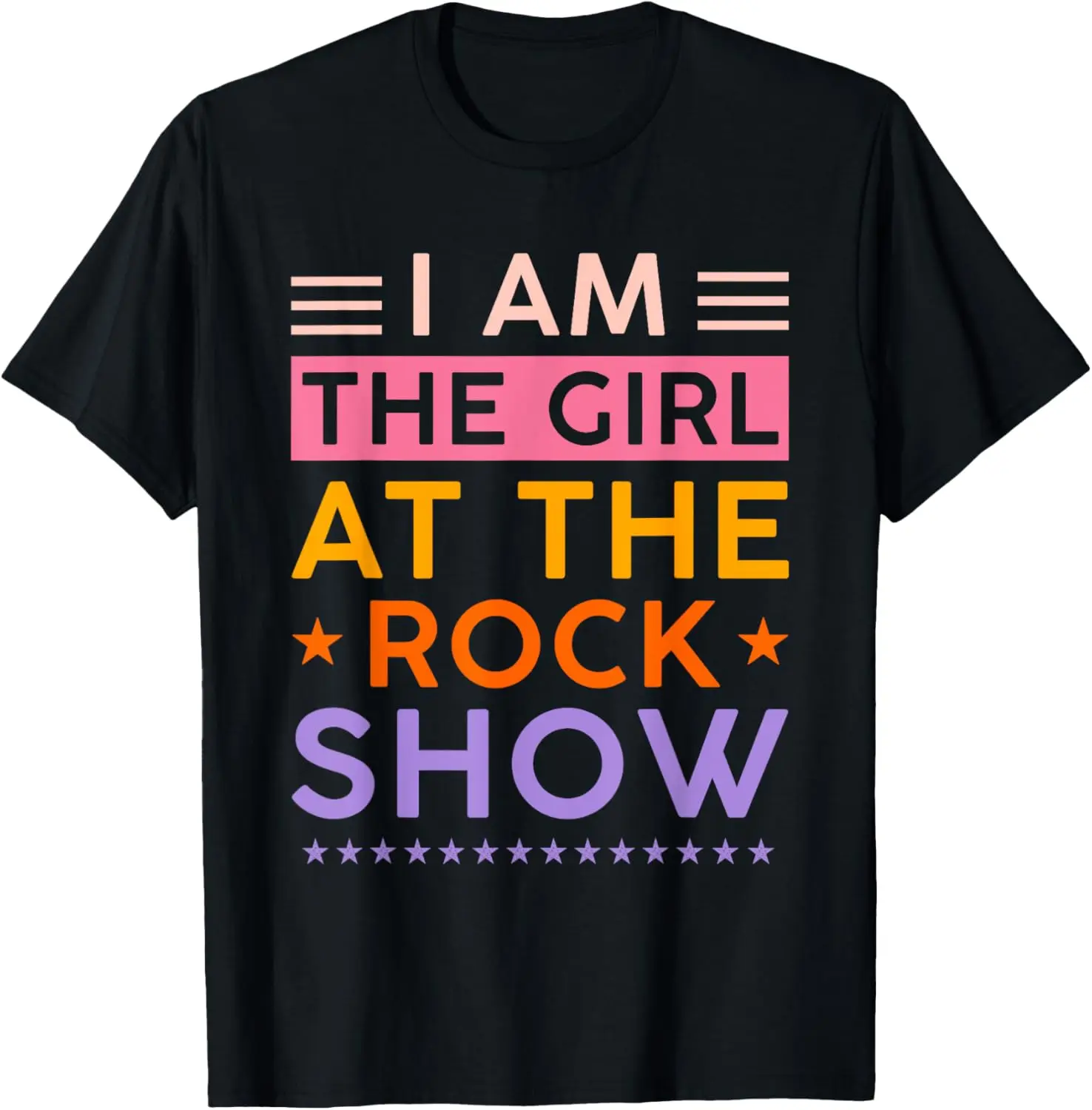 

Vintage I Am The Girl At The Rock Show, Rock Music Lover Tee T-Shirt