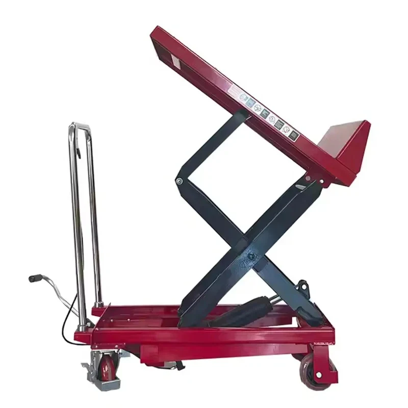 Movle Loading Scissors Platform Trolly Hand Manual Lift Tle