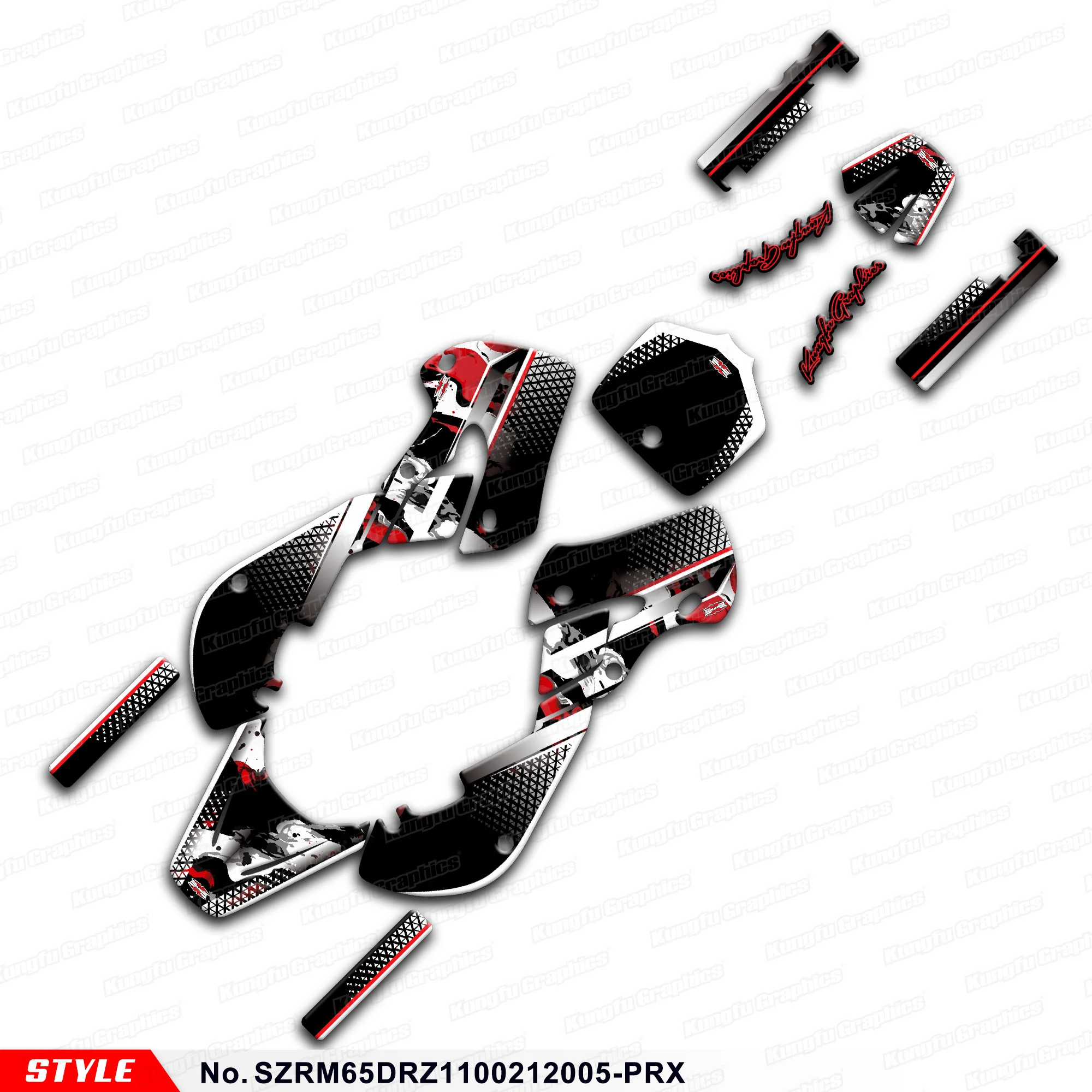 

JY RACING Adhesive Sticker Motorcycle Graphics for Suzuki RM65 & DRZ110 02 03 04 05 06 07 08 09 10 11 12,SZRM65DRZ1100212005-PRX