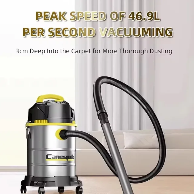 3300W Industrial Wet Dry Vacuum Cleaner High Power Commercial Shop Vacuum for Construction Garage Heavy Duty Vacuum Bucket 5
