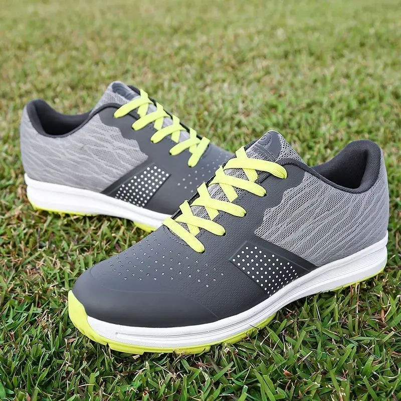 Waterproof Golf Shoes Mens Large Size 39-49 Training Shoes Classic Golf Shoes Rubber Uppers