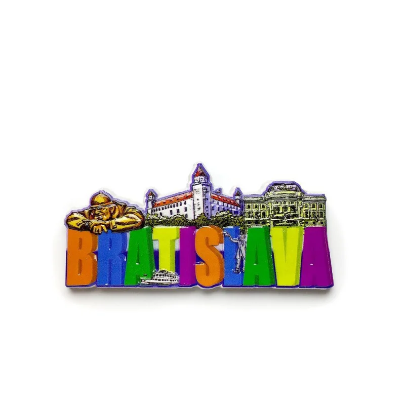 

Bratislava Travel Souvenirs Letter Creative Refrigerator Magnets Home Decorations