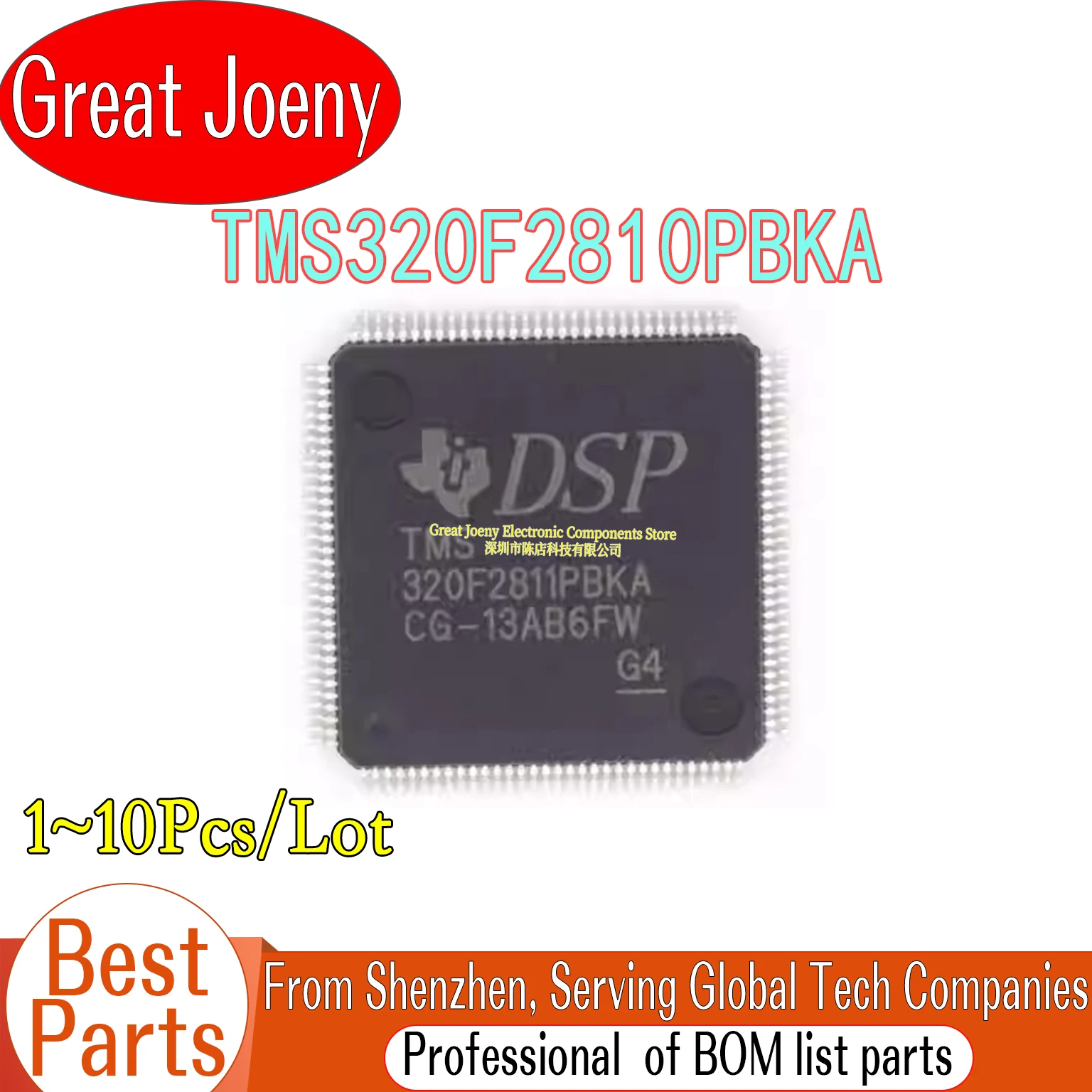 

(1-10 Piece)100% New TMS320F2810 TMS320F2810PBKA IC MCU Chipset LQFP-128