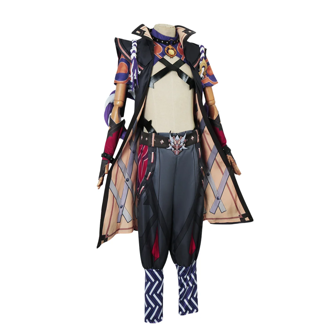 Arataki Itto Cosplay Costume, uniforme, perruque, Anime, Halloween, carnaval, vêtements de fête