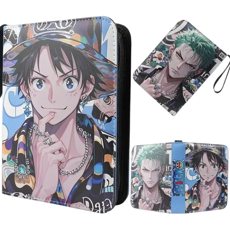 

Аниме 400-900 шт. цельная книга-карточка Луффи Зоро из искусственной кожи, супер большая емкость, переплет для карт, дисплей, игровая коллекция, карты, детские игрушки, подарки