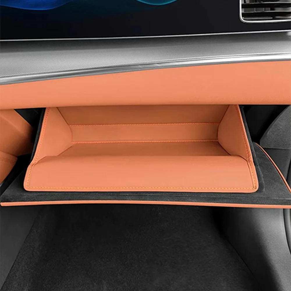 

For BYD Sealion 7 Sea lion 07 2024-2025 Leather Car copilot Storage Box Protector Pad Door Anti-dirty Pad Anti Kick Mat