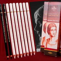 1 Pcs Charcoal Pencils White Black Sketch Pencils Highlighter Art Drawing Supplies Professional Soft and Hard Charcoal Pencils