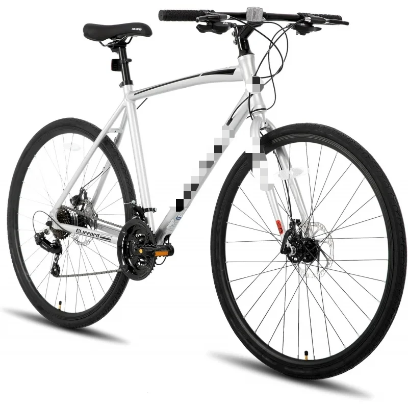 AQHH HILAND 700C Road Hybird Bike.21 speeds Bikes Urban City with Disc Brake Men Women Adult Comfortable