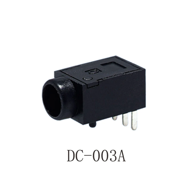 10pcs/lot  DC-003A female male DC charging socket power jack pin1.3*O.D.3.5 connector PCB mounting