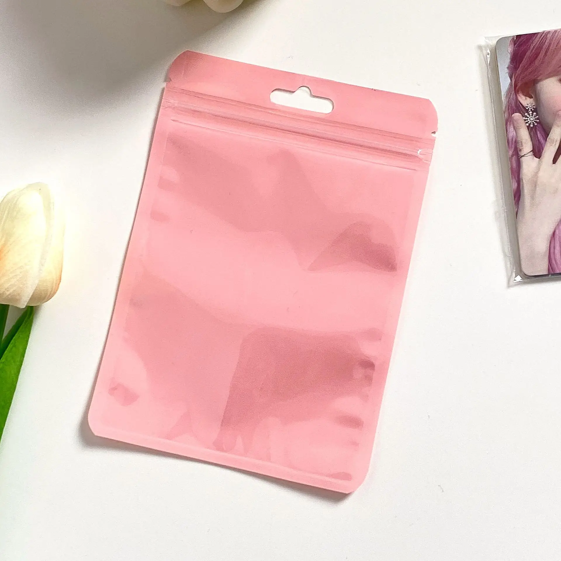 Colorido Selagem Sacos Coloridos, Papelaria Gift Storage Bag, Small Card Packaging Pouches, Grosso, 10Pcs