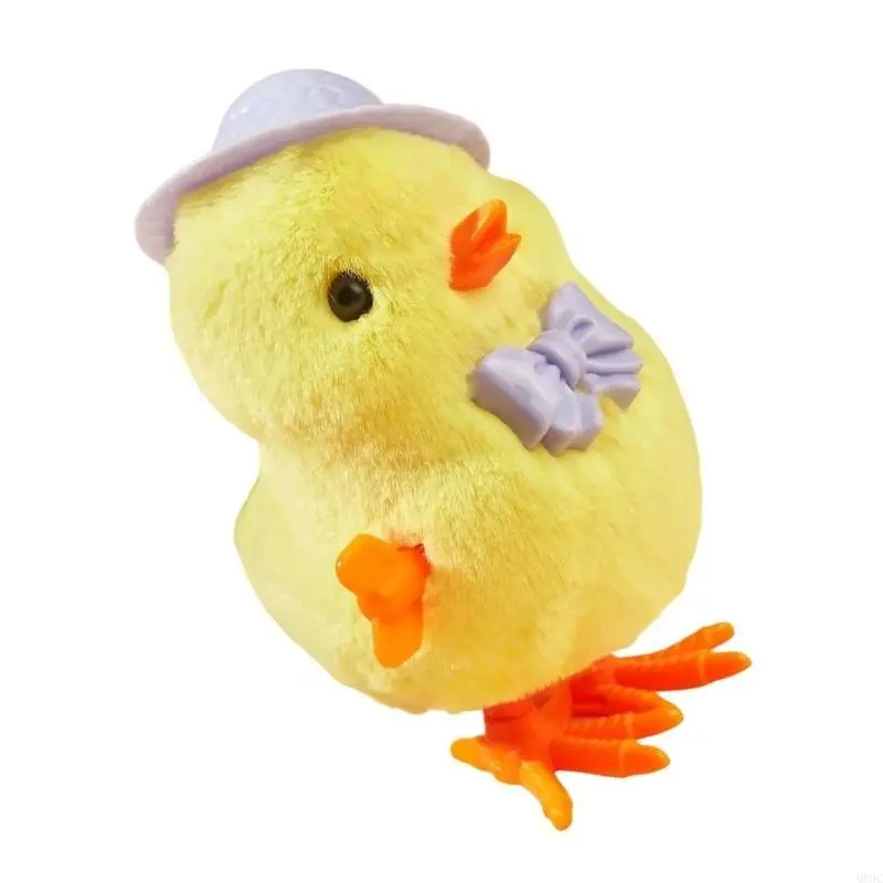 M89C Plush Wind Up Chick Toy Touching Pollo Windup Pollo per il bambino Abilità motoria