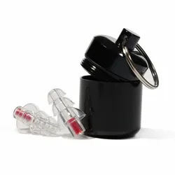1 paio di tappi per le orecchie in silicone morbido protezione per le orecchie riutilizzabili tappi per le orecchie musicali professionali riduzione del rumore per il sonno DJ Bar Band Sport