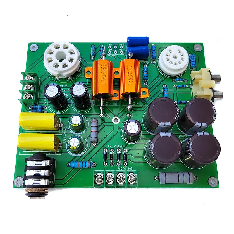 E5-Si electronic tube earphone power amplifier circuit board noise free 12AT7+6N5P transistor rectification