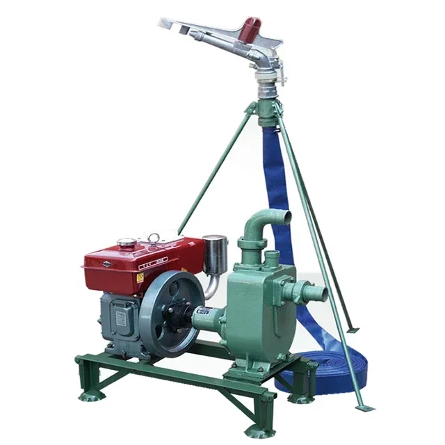 Exquisite 4.4KW Diesel Engine Water Pump With PY40 Rain Gun Sprinkler