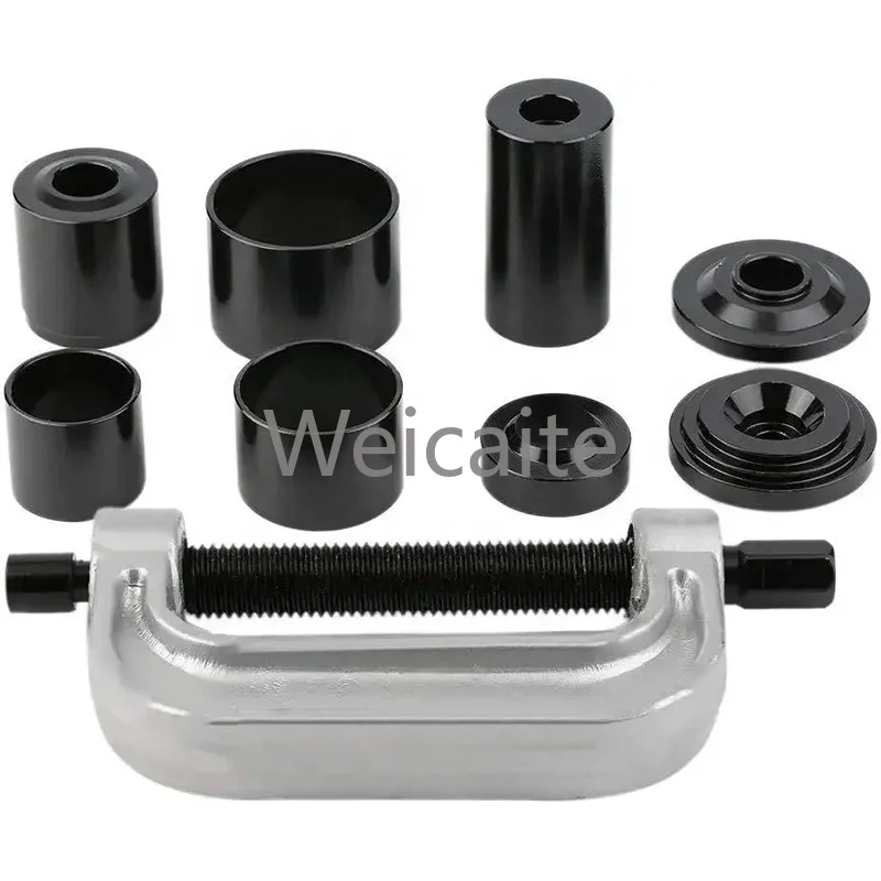 Separador de rótula hidráulica Universal, herramienta de reparación de automóviles, 4 pulgadas, 1 Juego de adaptadores, 10 Uds., herramienta de extracción de rótula automática