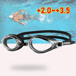 Professional Adult Presbyopia Swim Glasses Anti-fog  Men Women Swimming Goggles Waterproof Adjustable Water Sports Eyewear