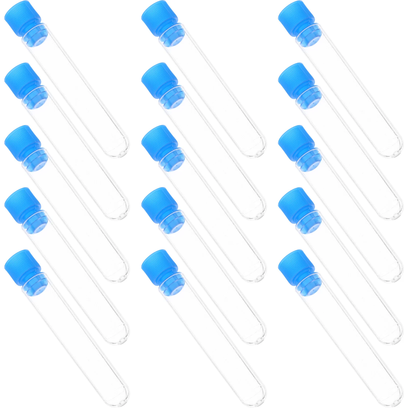 

50 Pcs Supplies Laboratory Test Tube Tubes Propagation Sample Vials with Caps