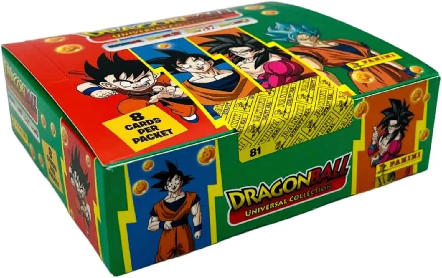 Panini Official DragonBall Anime Warrior Universal Collection Trading Card Sealed Box Rare Holographic Foil Parallel Vintage Fan