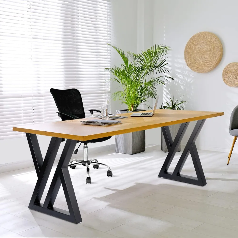 

Table Legs Metal 2 PCS, Heavy Duty Steel Furniture Legs 28 inch, Industrial Modern DIY Desk Legs for Desks, Bench and Tables