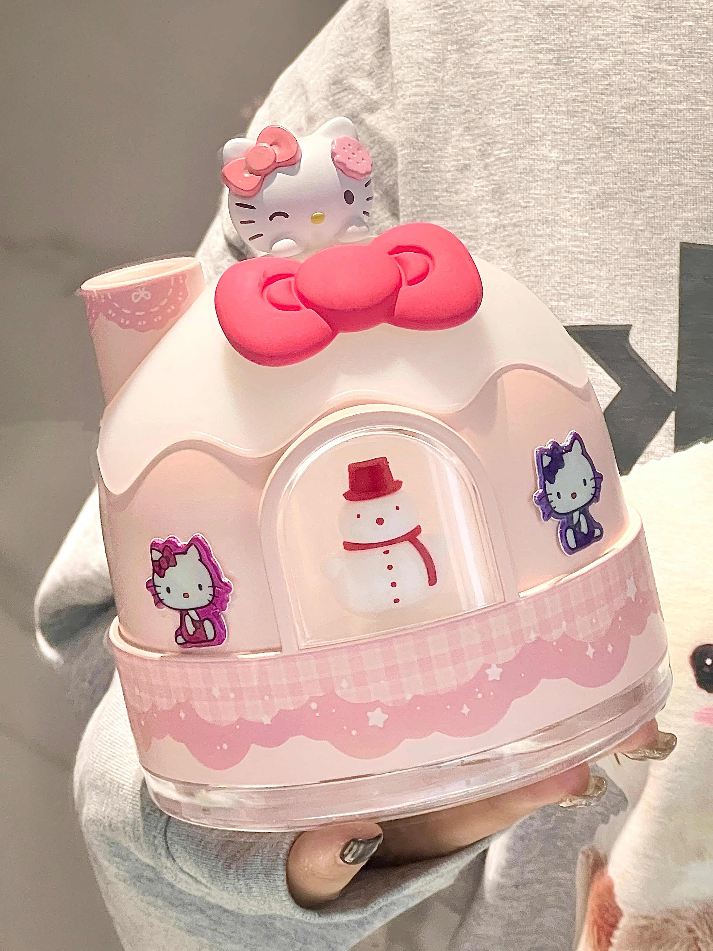 Sanrio Hello Kitty Snowy Hut Kt Cat Humidifier Birthday Luxury Gift For Girlfriend And Best Friend Spring Festival And New Year