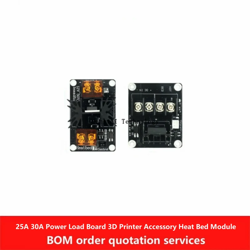 3D Printer Accessories High Power Thermal Bed Module MOS Tube Extension High Current 25A 30A Power Load Plate