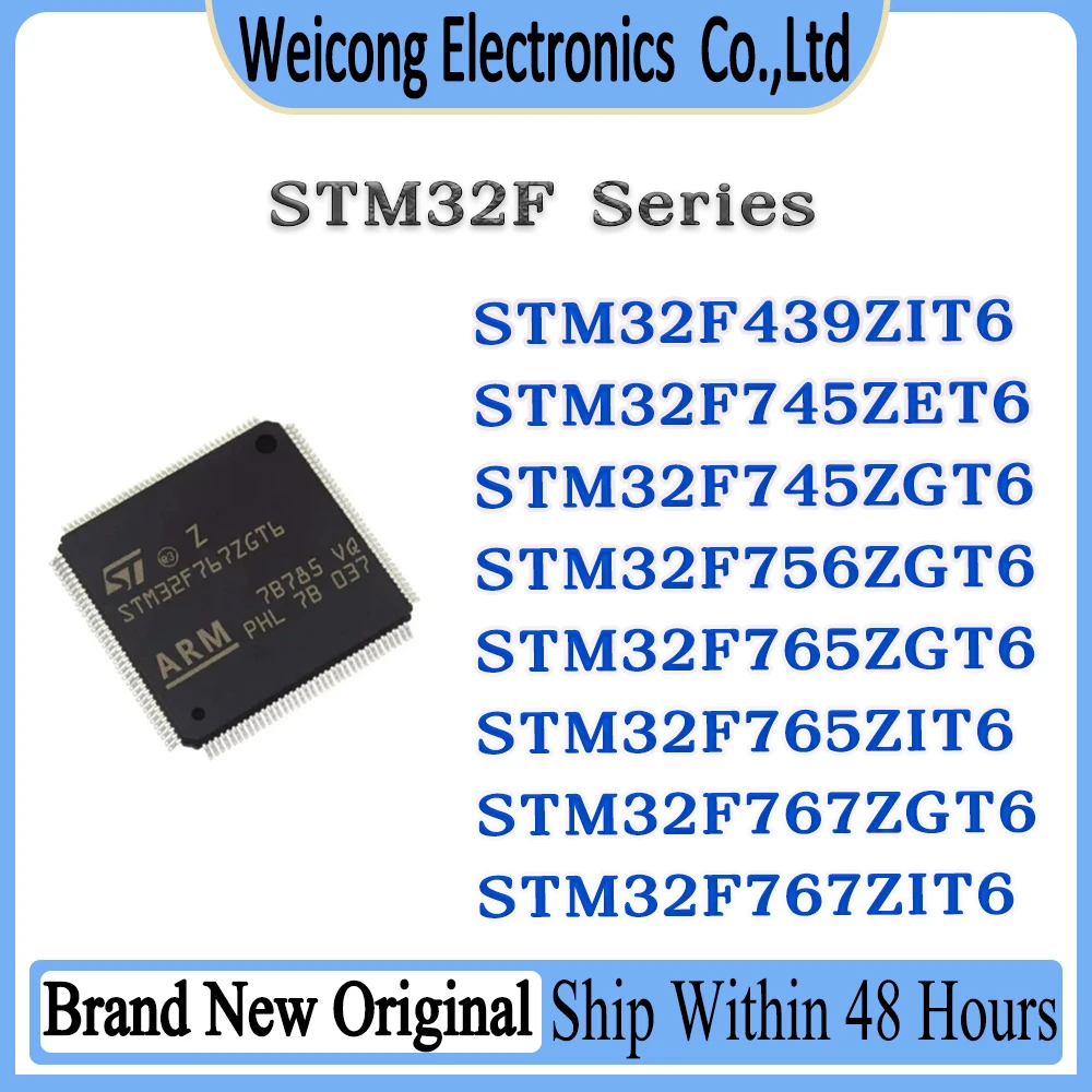 STM32F439ZIT6 STM32F745ZET6 STM32F745ZGT6 STM32F756ZGT6 STM32F765ZGT6 STM32F765ZIT6 STM32F767ZGT6 STM32F767ZIT6 STM32F IC Chip