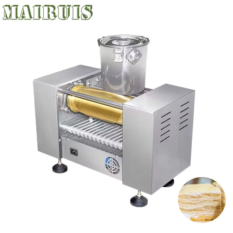 Commercial Mini Cake Machine Maker Mango Durian Matcha Pancake Skin Automatic Thousands Layer Crepe Birthday Cake Making Machine