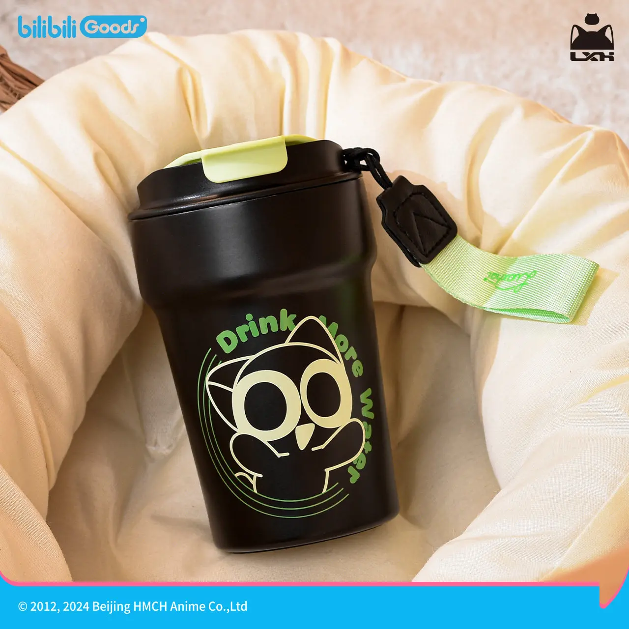 

Original Luo Xiaohei Classic Cat Ear Camera Bag Casual Crossbody Bag High Beauty Insulated Water Bottle Cosplay Props