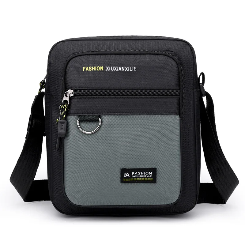 Men's Crossbody Bag New Multifunctional Nylon Fashionable Fabric Business Shoulder Bag Trendy and Versatile Men's Bag