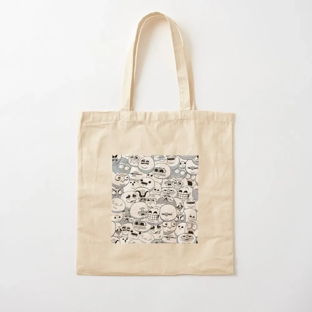 

make this face Tote Bag reusable shopping bags tote canvas personalized