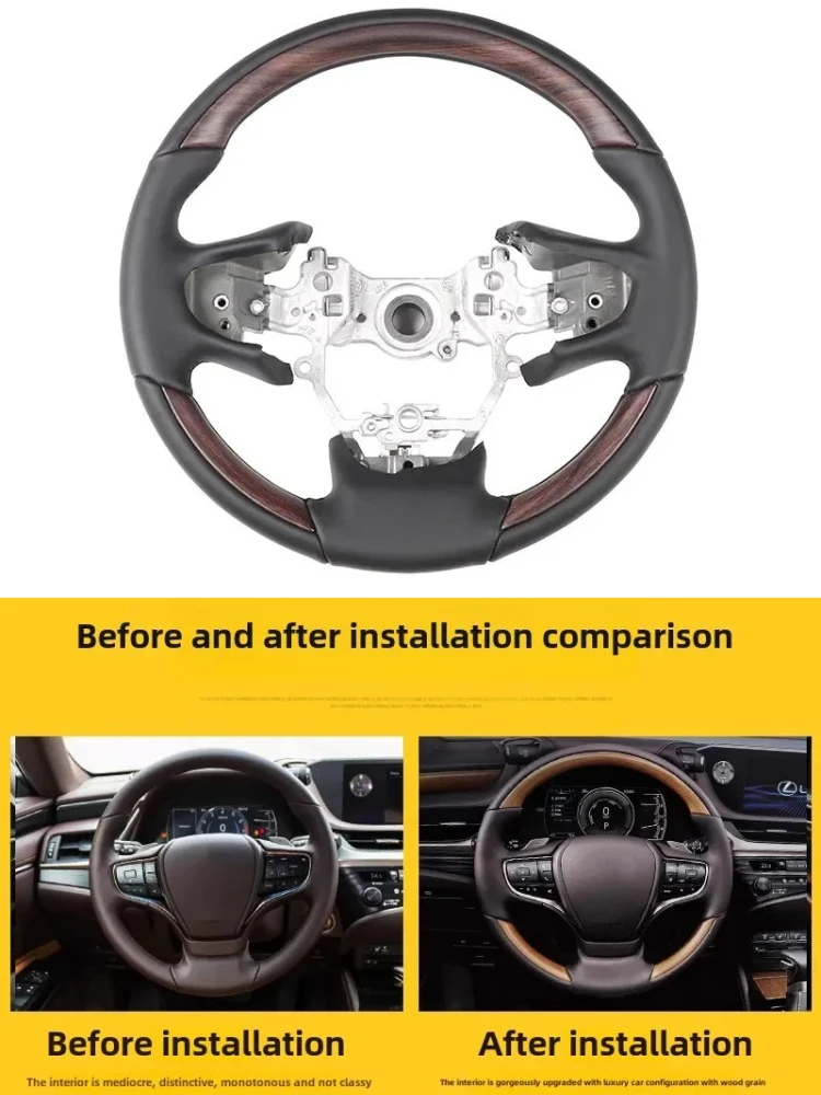 For Lexus ES200 ES260 ES300h 2018-2025 Car Steering Wheel Modification Car Interior Steering Wheels Replacement Accessories