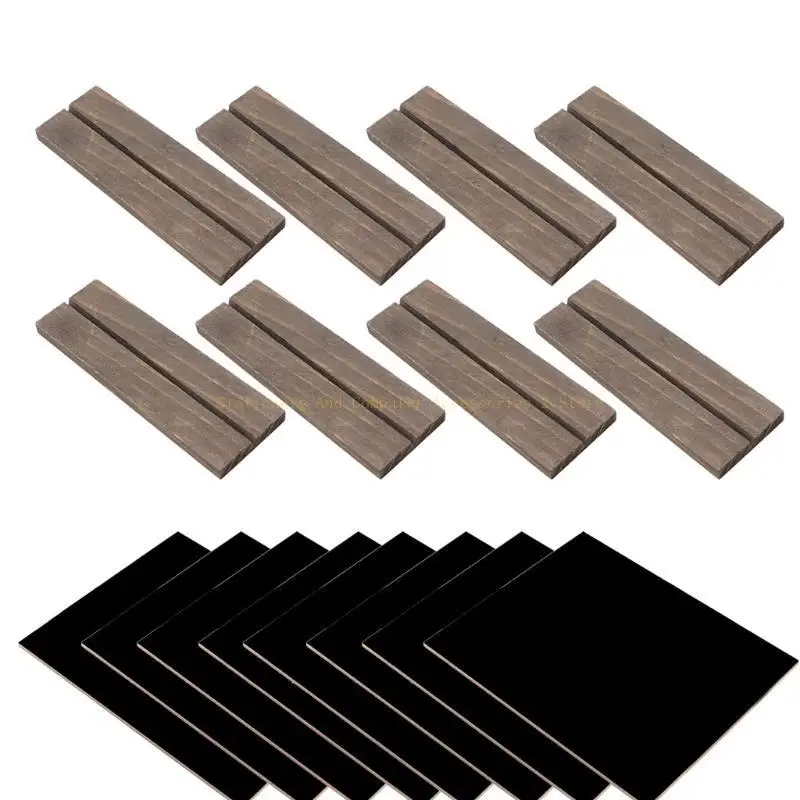 

8pcs Tabletop Mokkboard Sign с деревянной стойкой маленькая доска для настольной доски для настольной доски для свадебной по дня