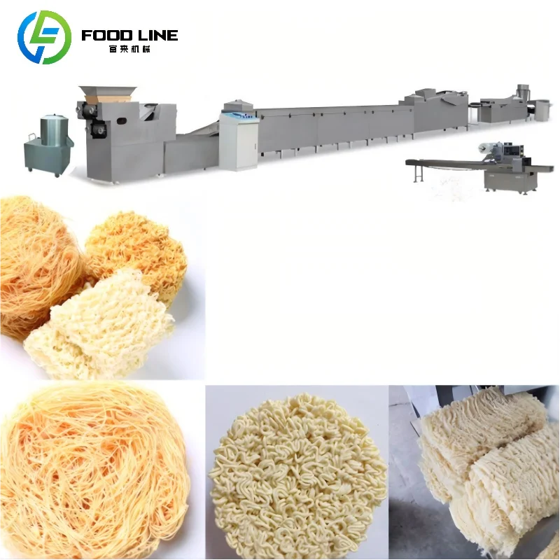 Cup Bowl Instant Noodle Line Automatic Block Forming Frying Packing Complete Equipment Custom
