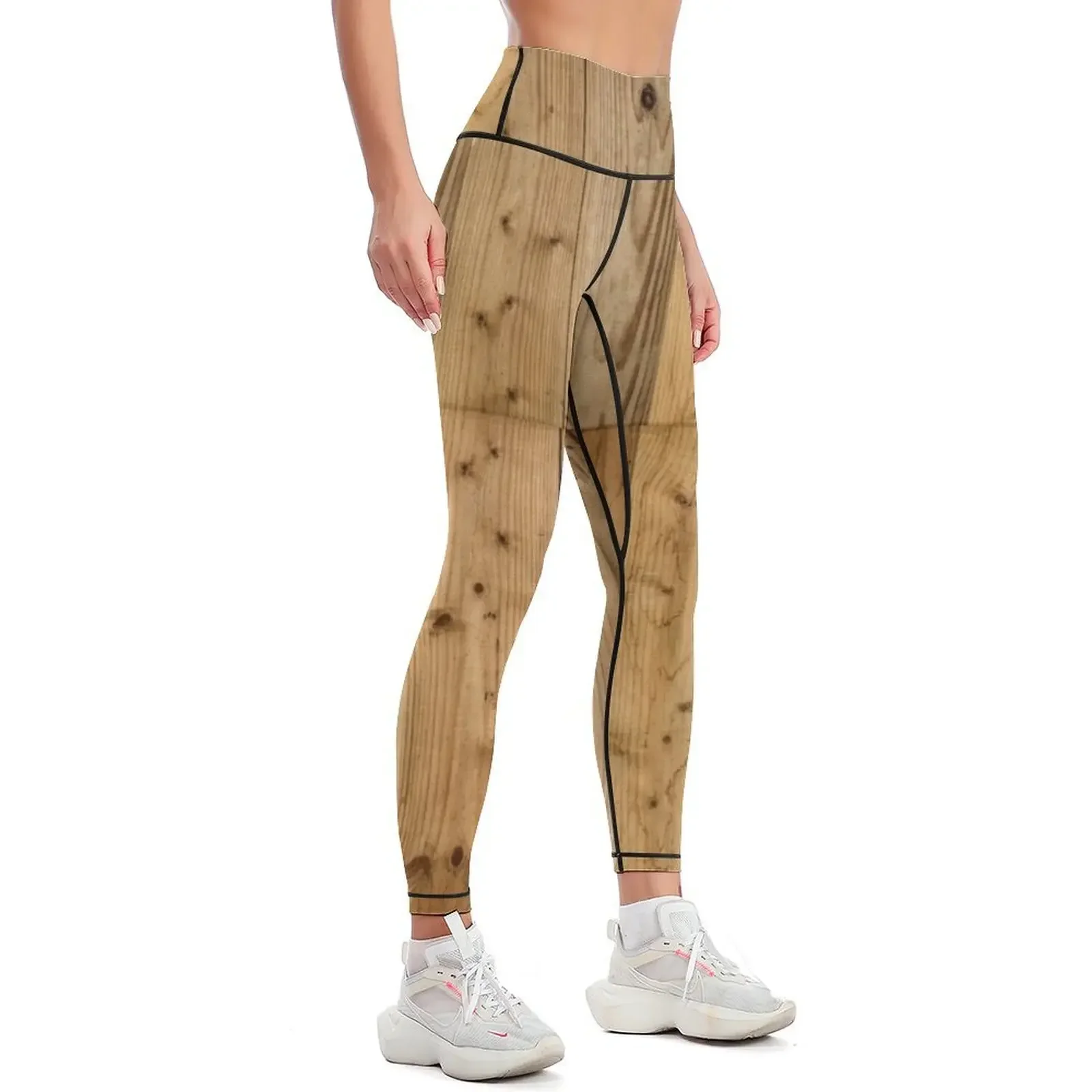 Wood Planks 6 - Dark Leggings Clothing fitness Leginsy push up sport legging Jogger pants Womens Leggings